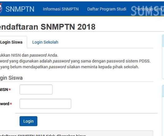 Catat, Pendaftaran SNMPTN Sudah Dibuka