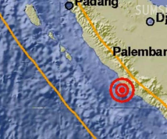 Gempa 5,4 SR di Dekat Seluma Bengkulu