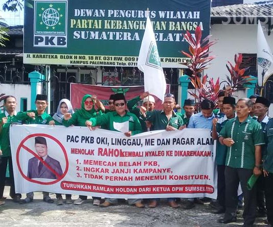 Ketua DPW PKB Sumsel Didesak Mundur