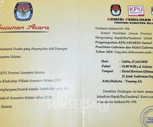 KPU Sumsel Gelar Silaturrahmi Pilgub Sumsel 2018