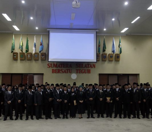 99 ASN Dilantik Menjadi Pejabat Pemprov Sumsel