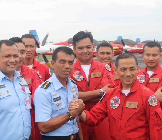 TAJ TNI-AU Singgah di Lanud Palembang