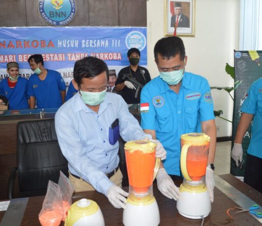 BNNP Sumsel Musnahkan Barang Bukti Narkotika