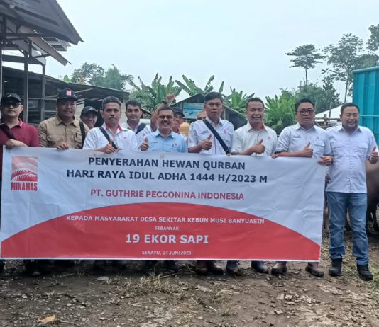 PT GPI Salurkan 19 Ekor Sapi Kurban ke Pemkab Muba