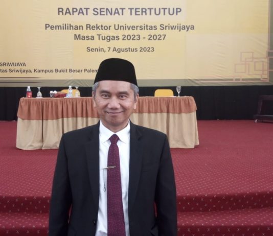 Prof Taufiq Marwah Terpilih Menjadi Rektor Unsri Periode 2023-2027