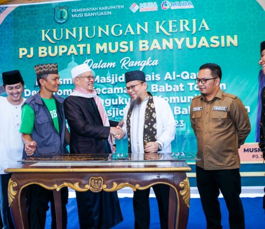 Komunitas Pemuda Pecinta Masjid Kecamatan Babat Toman Resmi Dikukuhkan