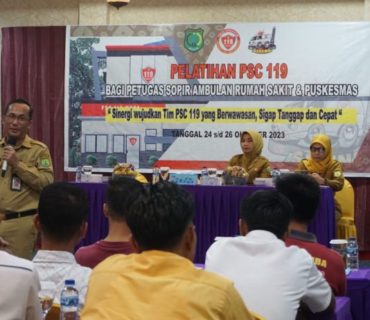 Dinkes Muba Bekali Puluhan Sopir Ambulans pada Situasi Darurat