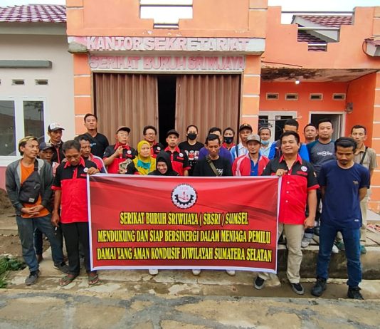 Serikat Buruh Sriwijaya Sumsel Deklarasi Pemilu Damai