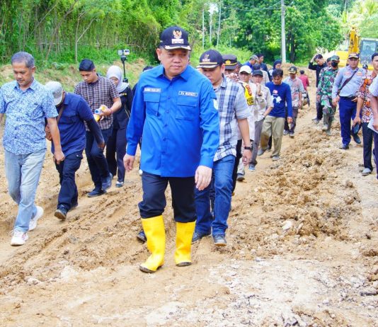 Pj Bupati Sandi Fahlepi Tinjau Jalan Rusak di Jirak Jaya