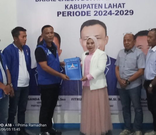 Partai Demokrat Beri Rekomendasi Pasangan ‘Berlian’ Maju Pemilukada Lahat
