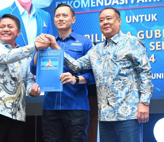 AHY Beri Rekomendasi Herman Deru-Cik Ujang di Pilgub Sumsel