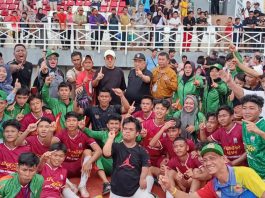 Palembang Akhiri Puasa Emas 23 Tahun Sepak Bola Porprov