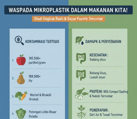 Daftar Sayuran & Buah yang Paling Banyak Tercemar Mikroplastik: Warga RI Wajib Waspada