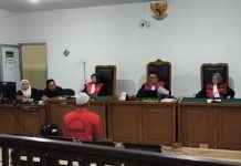 PUTUSAN----Majelis Hakim PN Palembang menggelar persidangan perkara Dedi Wanto dengan agenda pembacaan putusan, di ruang sidang PN Palembang, Rabu (10/6/2026). (FOTO: SS1/IST/HMN)