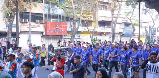 Kampanye LRT Sumsel di CFD Cinde, Ajak Masyarakat Beralih ke Transportasi Publik