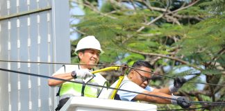 Palembang Perindah Wajah Kota, Kabel Semrawut di Jalan POM IX Mulai Dipindahkan ke Bawah Tanah