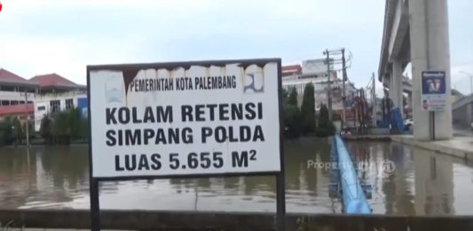 Kolam Retensi Simpang Polda Jadi Titik Awal Revitalisasi Sungai Bendung, Eks Kantor DPMPTSP Sumsel Dibongkar